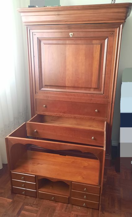 Móvel cómoda e escravaninha (madeira verdadeira)