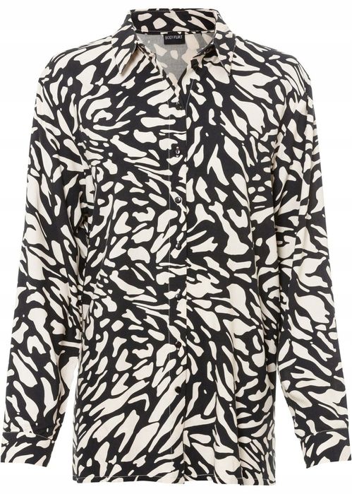 B.P.C czarno-beżowa koszula damska we wzory ^44