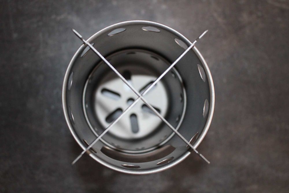 Піч титанова щепочница титановая, щепочниця з титану складна пічка