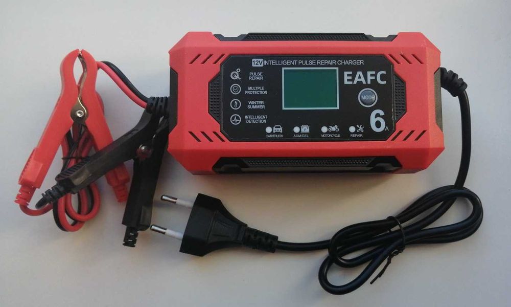 Зарядное устройство EAFC для Автомобиля, Мотоцикла  12V 6A