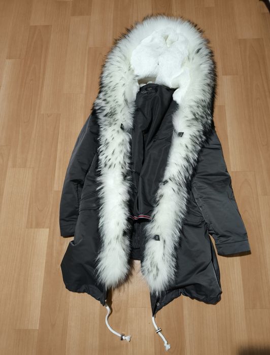 Парка с натуральным мехом