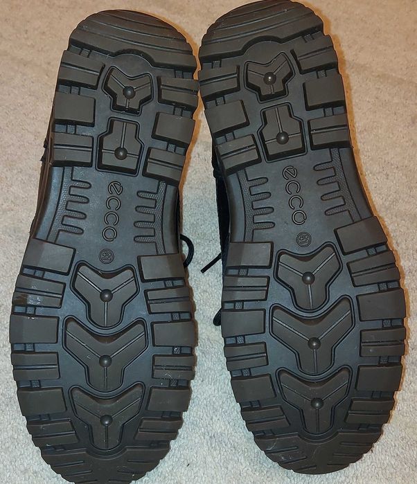 ECCO 41  Gore Tex wysokie skórzane sznurowane buty trzewiki
