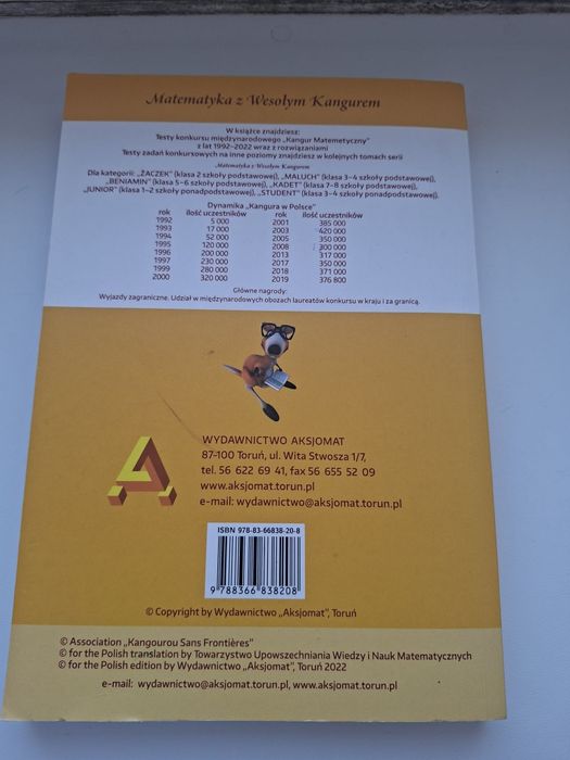 Kangur matematyczny MALUCH KSIĄŻKA