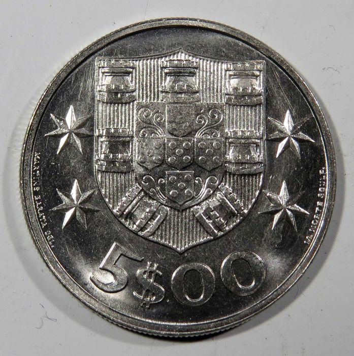 Moedas Republica - 5$ 1972, 1973 1974 e 1978 - NOVAS DE ROLO - Só 2,5€ cada