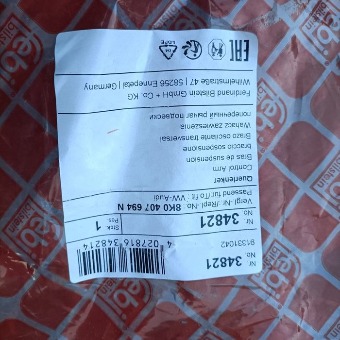 Sprzedam nowe wachacze dolne Febi Audi A4 B8 2011