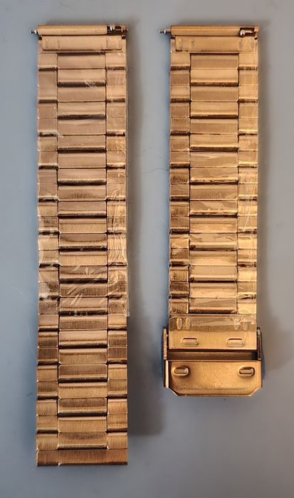 Pulseira de aço inoxidável para smartwatch (22mm) (Dourado Rose)