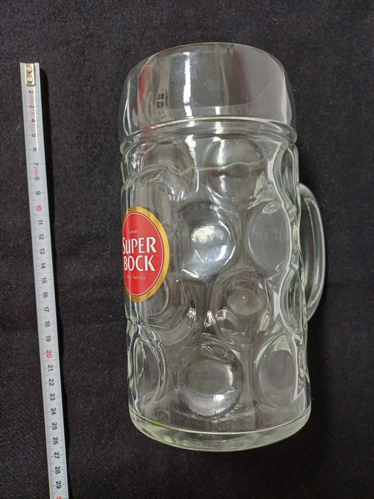 Caneca de vidro Super Bock 2 litros