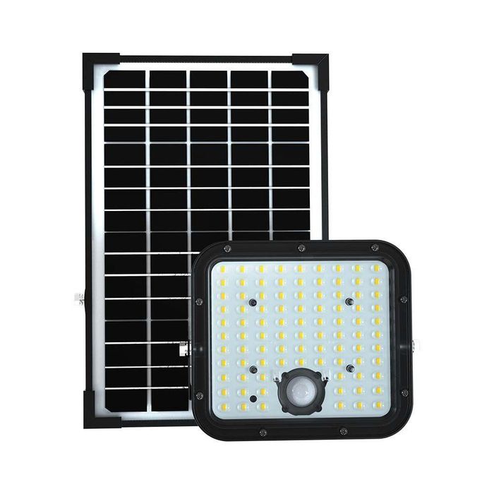 Naświetlacz LED Solarny 30W IP65 Z Pilotem Timer Czarny Ogrodowy Do Ogrodu V-tac VT-432 6400K 4800lm