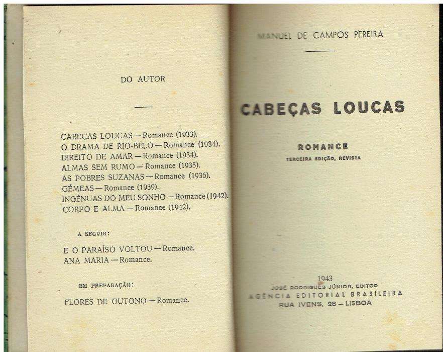 1680 - Livros de Manuel de Campos Pereira