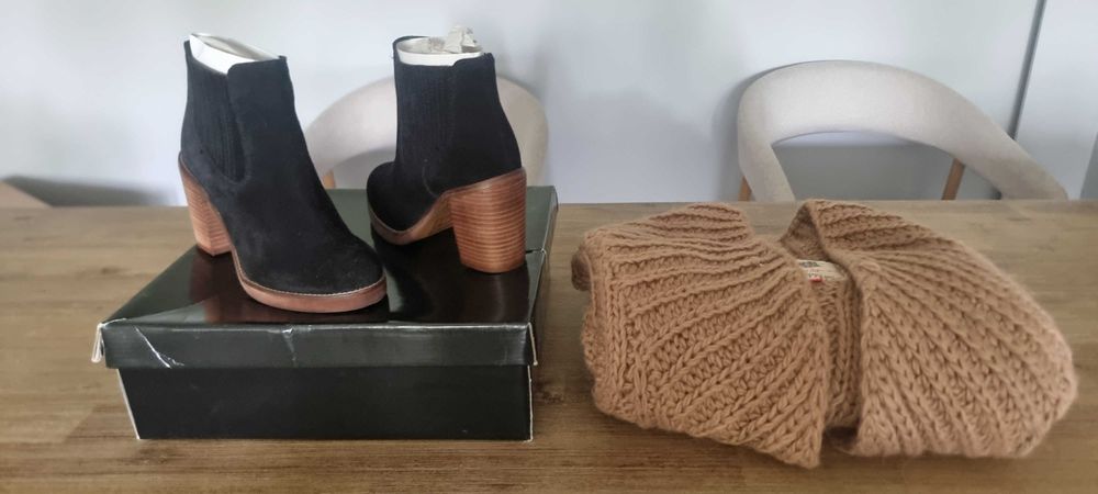 Buty i sweter zestaw