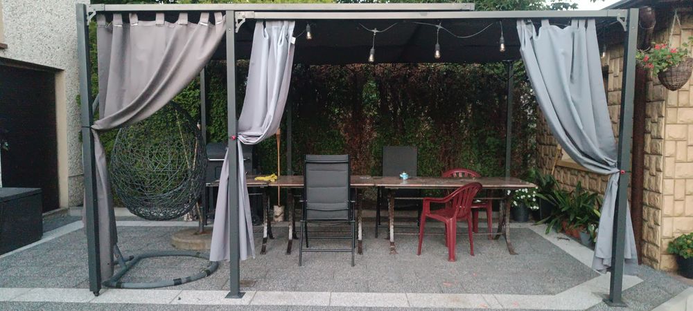 Pergola tarasowa 3 x6 rozsuwana
