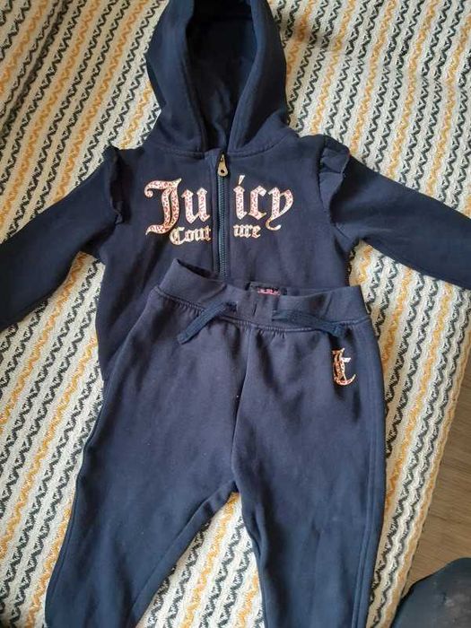 Juicy Couture dres dresik granatowy bluza spodnie 86 18 miesięcy