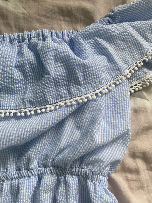 літнє легке голубе плаття розміру S