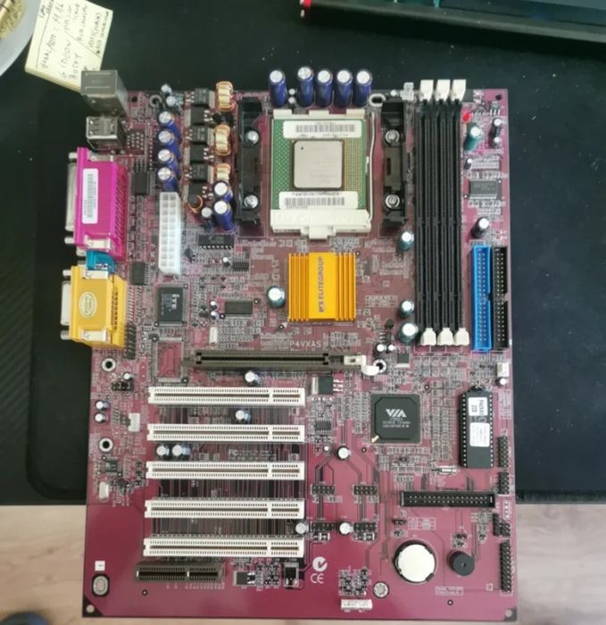 Motherboard ECS P4VXAS Socket 423 + P4 1.4