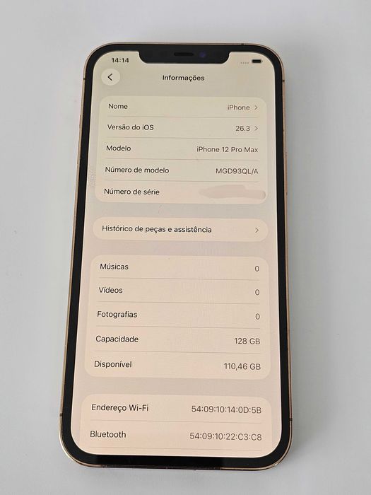 Iphone 12PRO MAX 128gb. 100% Bateria Muito bom