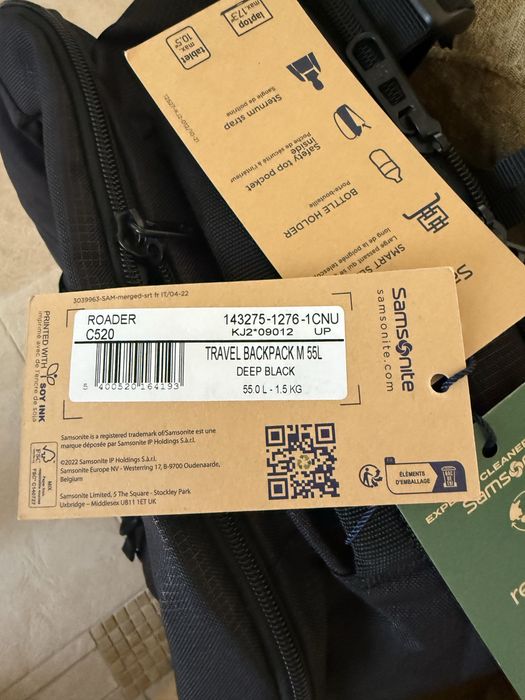 Рюкзак сумка Samsonite новий великий 55 л. Оригінал.