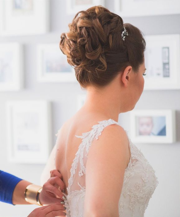 Suknia ślubna glamour księżniczka 38/40 + welony