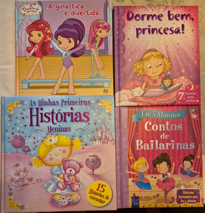 Livros infantis em excelente estado de conservação