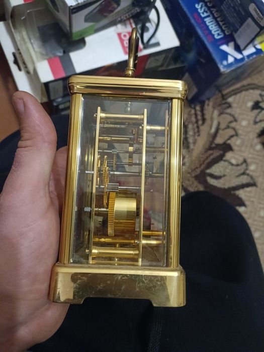 Часы каретные Mappen and Welt бронза стекло