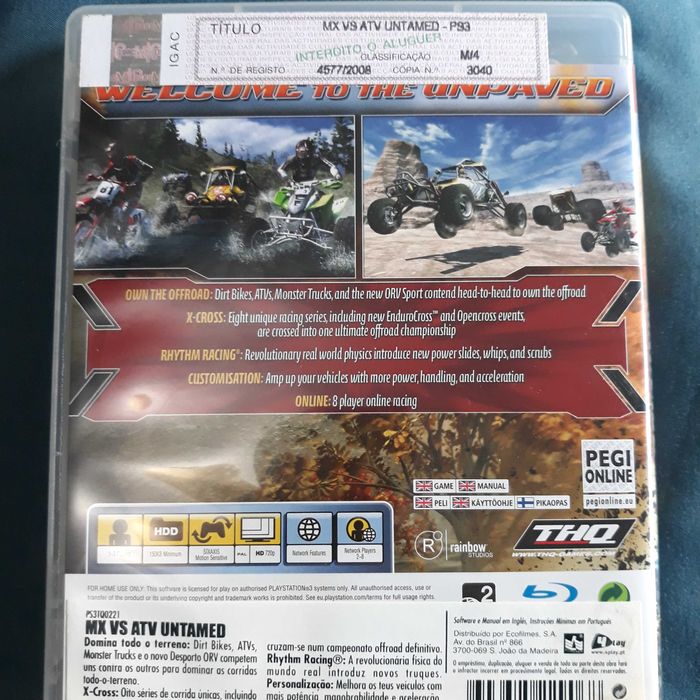 MX vs ATV Untamed - Jogo PS3