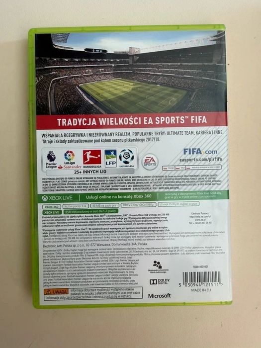 EA FIFA 18 Xbox 360