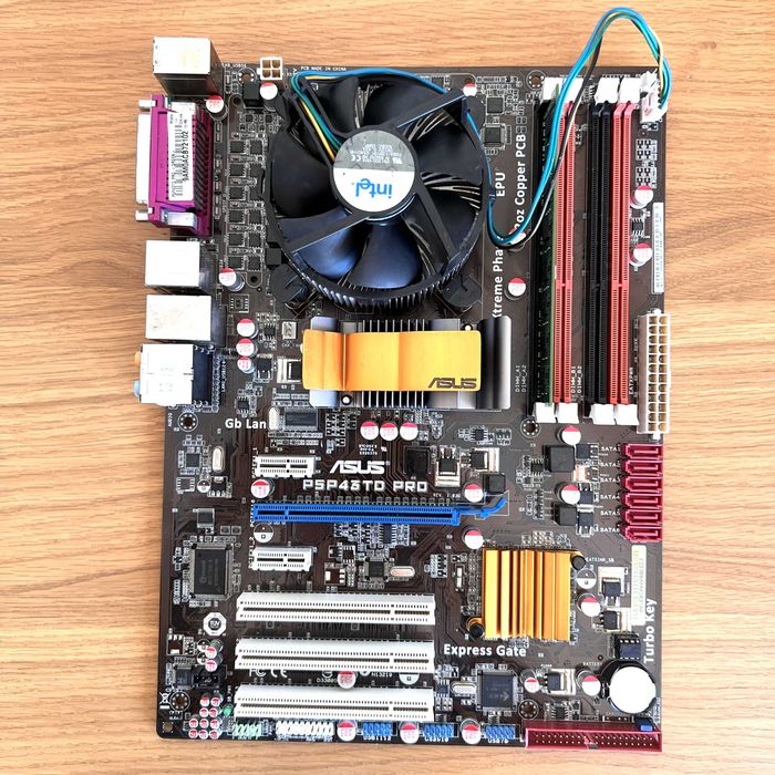 Motherboard ASUS P5P43TD Pro Core2 Quad 4GB GeForce 660 GDDR5 ATI XL XP MS-DOS OPL3 Testado