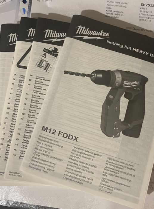 Milwaukee M12 FDDX kit walizka i 4 głowice