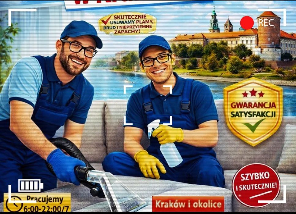 Pranie Tapicerki meblowej. Dywany. Kraków