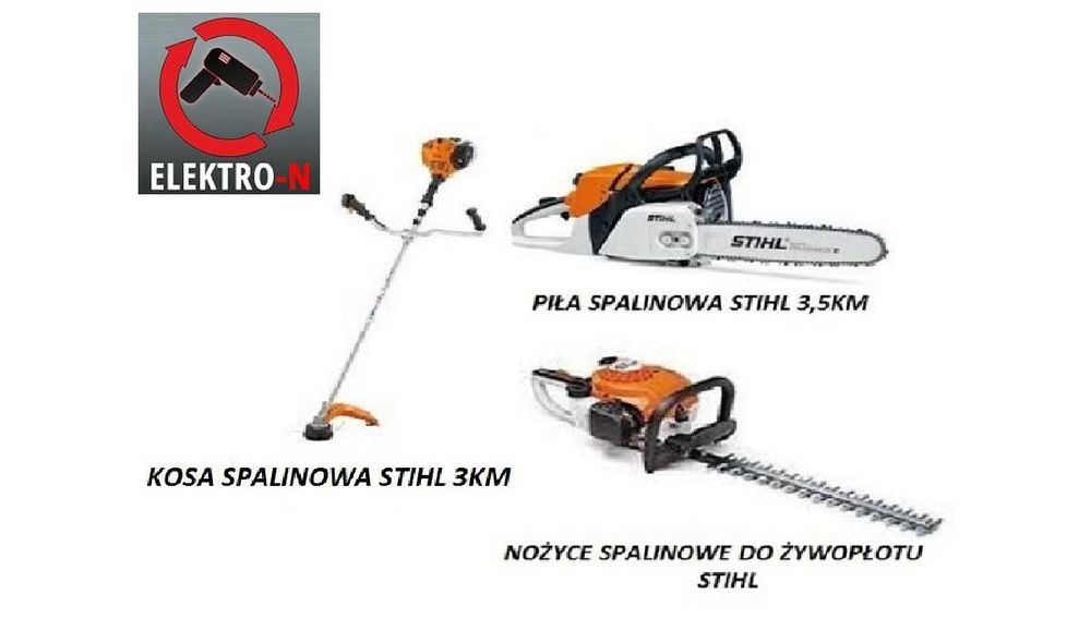 Piła Nożyce do żywopłotu Kosa spalinowa Stihl wynajem wypożyczalnia