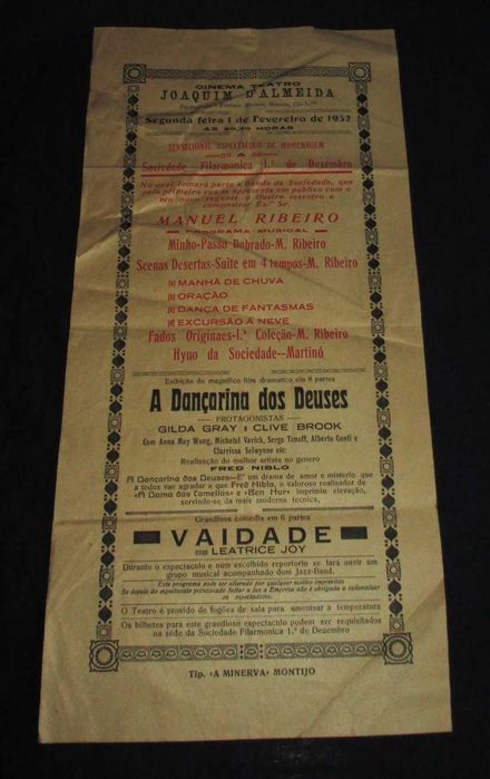 1932 Variety Show Poster Program