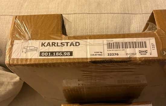 Nowe IKEA KARLSTAD 3 Osobowy Pokrycie Sofy Kanapy Biały ORYGINALNY Pokrowiec UNIKAT