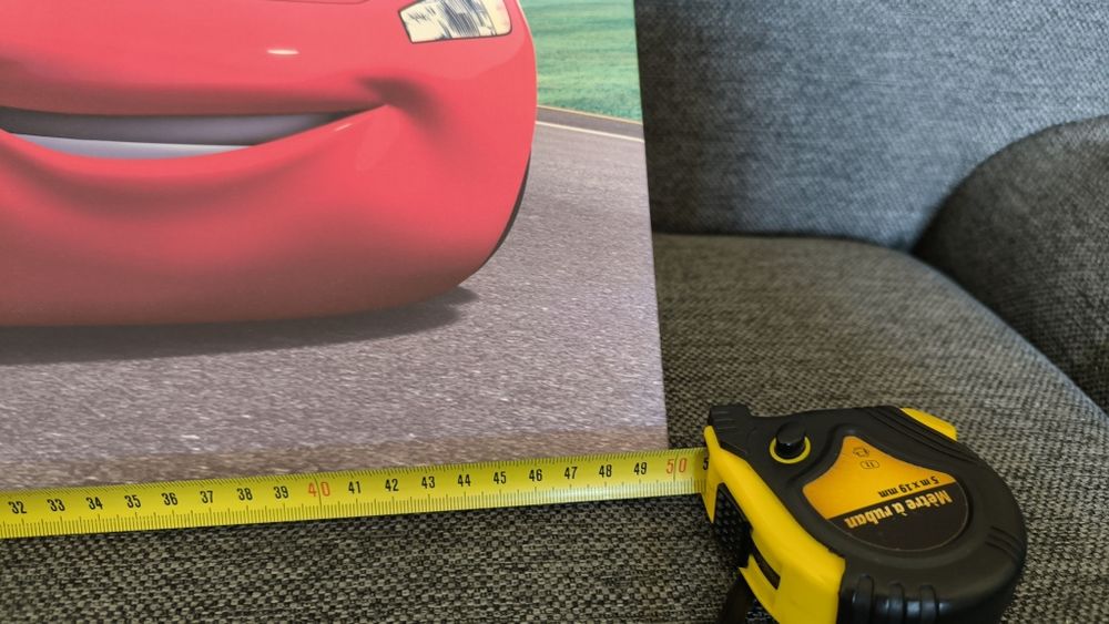 Quadro para quarto de criança, Faísca  McQueen  - Cars Disney