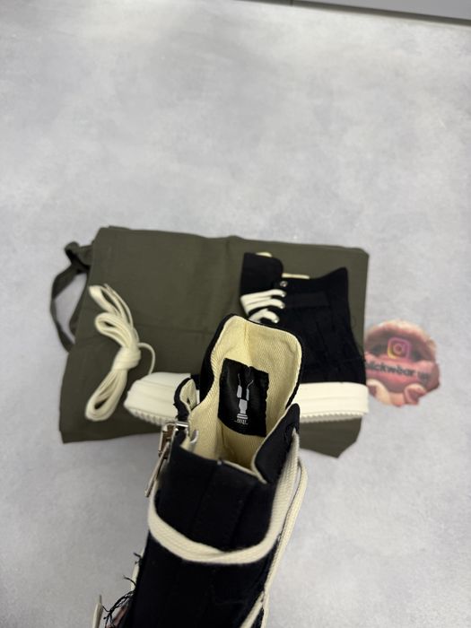 кеды Rick Owens Destressed sharped ramones DRKSHDW