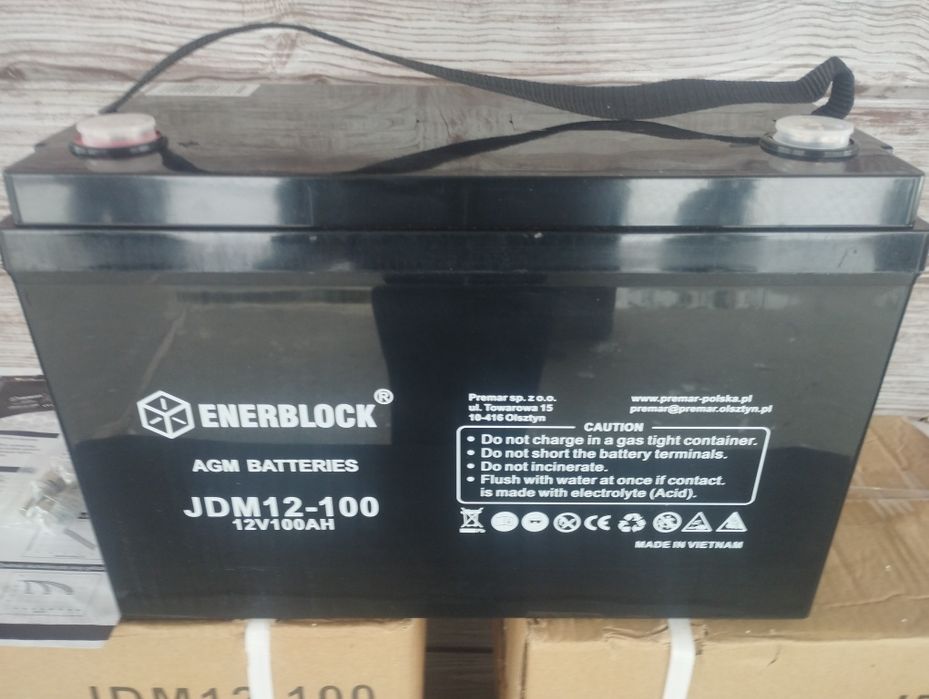 AGM акумулятор Enerblock 12V 100Ah новий для інвертора, ДБЖ, сонячних