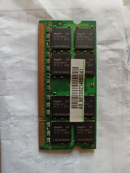 Оперативна пам'ять SODIMM DDR2 1Gb pc2-5300s