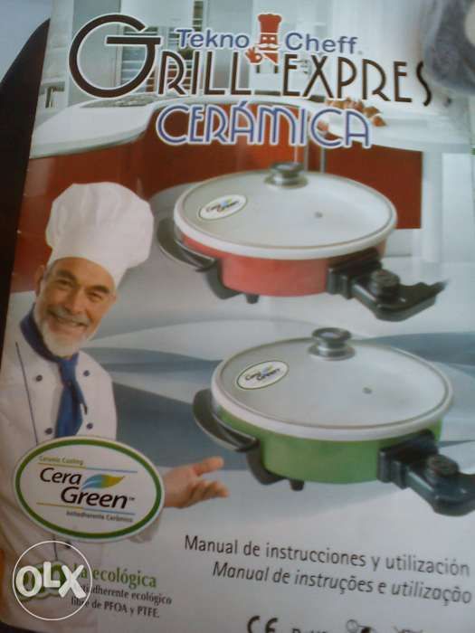 Electic stone grill 30 cm multifunções novo a estrear vendo ou troco