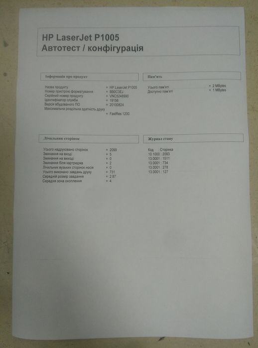 Лазерный принтер hp 1005