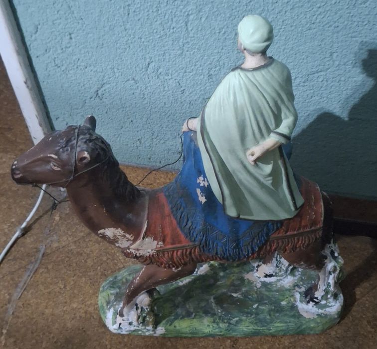 2 Reis Magos peças de presepio grandes