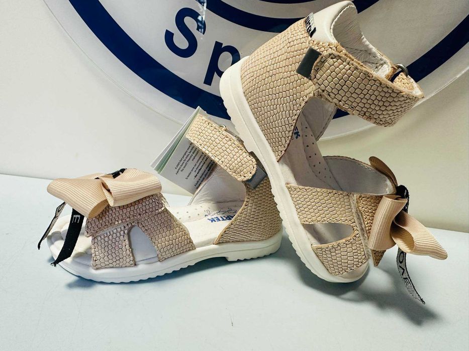 Bartek sandały skóra naturalna profilowane beż  22 - 26 wyprzedaż