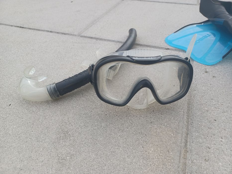 Máscara / Tubo / Barbatanas para criança [5/6/7 anos]