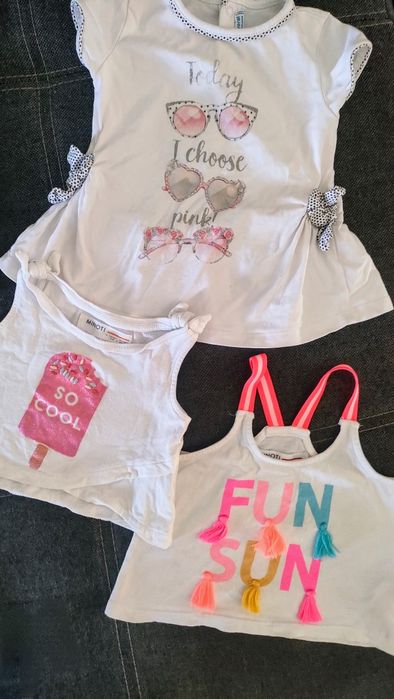 Letnie ubranka dla dziewczynki r. 74-80