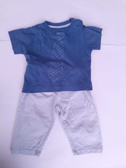 Três conjuntos de roupa para bebé 6 - 9 meses Primavera verão.
