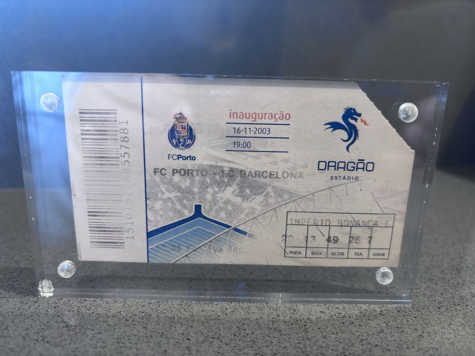 Bilhete Original Inauguração Estádio do Dragão - Estreia Leonel Messi