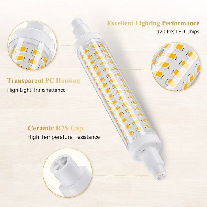 Żarówka żarnik LED  halogenu RS7 118mm
