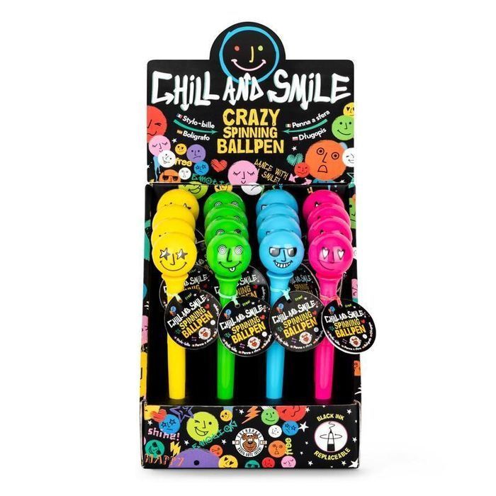 Długopis Z Obrotową Kulką Chill I Smile 1Szt.mix Trendhaus