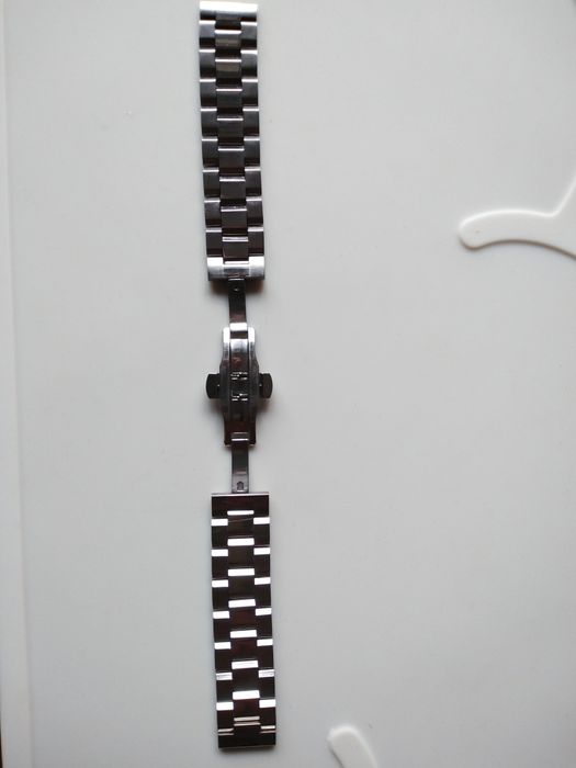 Bransoleta do zegarka stalowa pełne ogniwa 20 mm