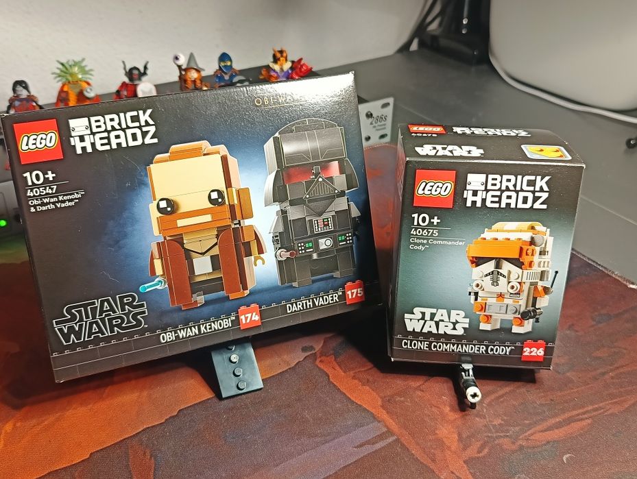 LEGO BrickHeadz 40547, 40675 Obi Wan, Darth Vader, Cody