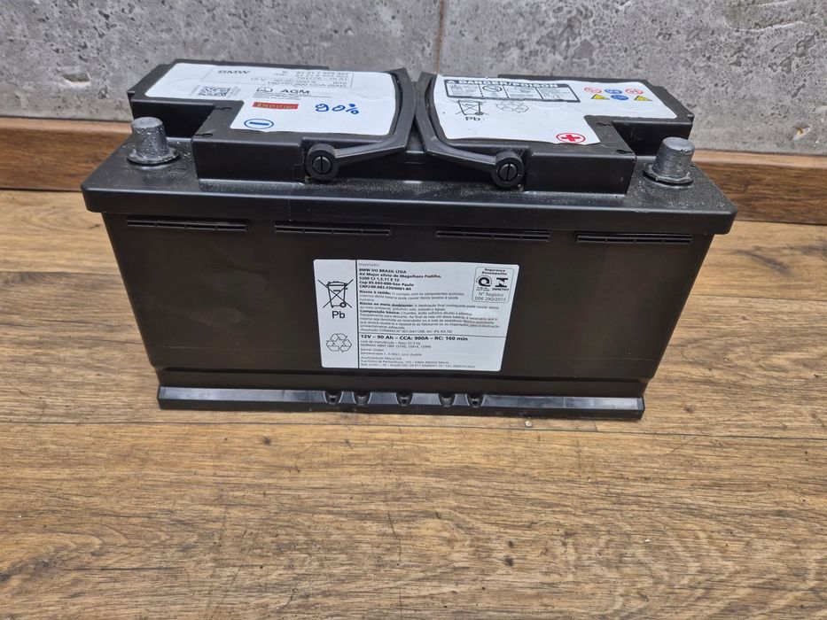 BMW Akumulator AGM 90Ah 900A 12V 2015R Stan Baterii 90% 7575327