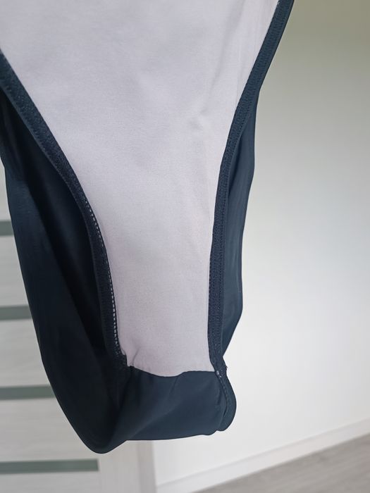 Nike swim majtki kąpielowe damskie wysoki stan czarny dół od bikini