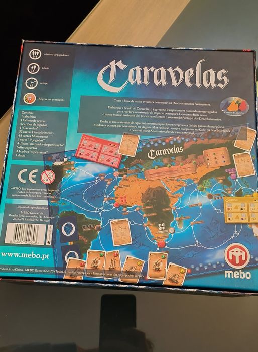 Jogo tabuleiro Caravelas
